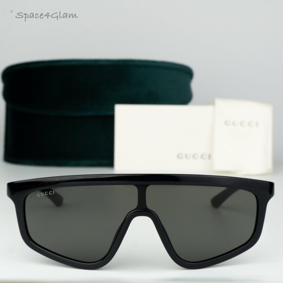 BRAND NEW Gucci GG1736S 001 Black Grey Unisex Sunglasses GG 1736S